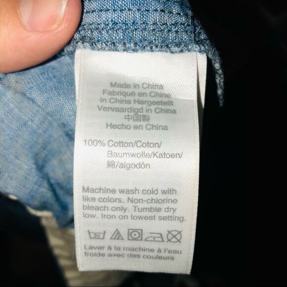 J. Crew printed cotton shorts chambray size xl - Picture 7 of 7